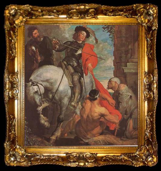framed  Anthony Van Dyck St Marrin Dividing his Cloak (mk08), ta009-2